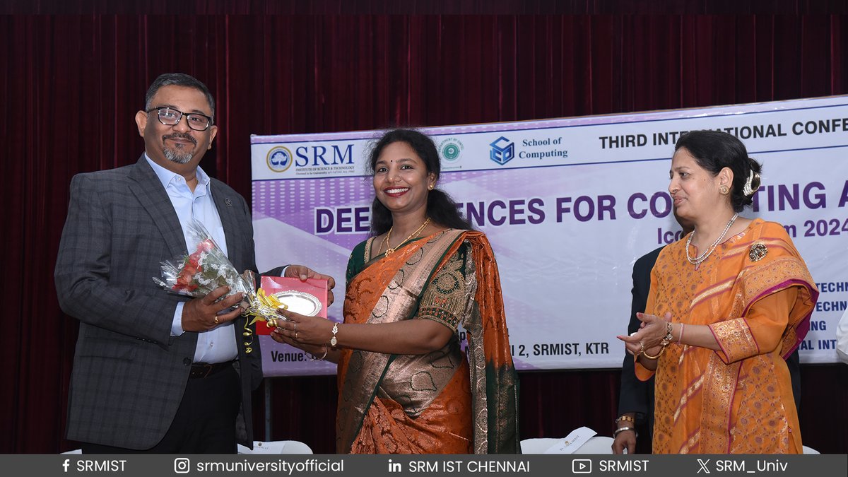SRM_Univ's tweet image. The 3️⃣rd #InternationalConference on Deep Sciences for Computing and Communications (#IconDeepCOM) was organized by the Department of Computational Intelligence, #SchoolofComputing, #SRMIST from 22nd to 25th April 2024 - witnessed nearly 80+ research papers.
#SRMSOC #deepscience