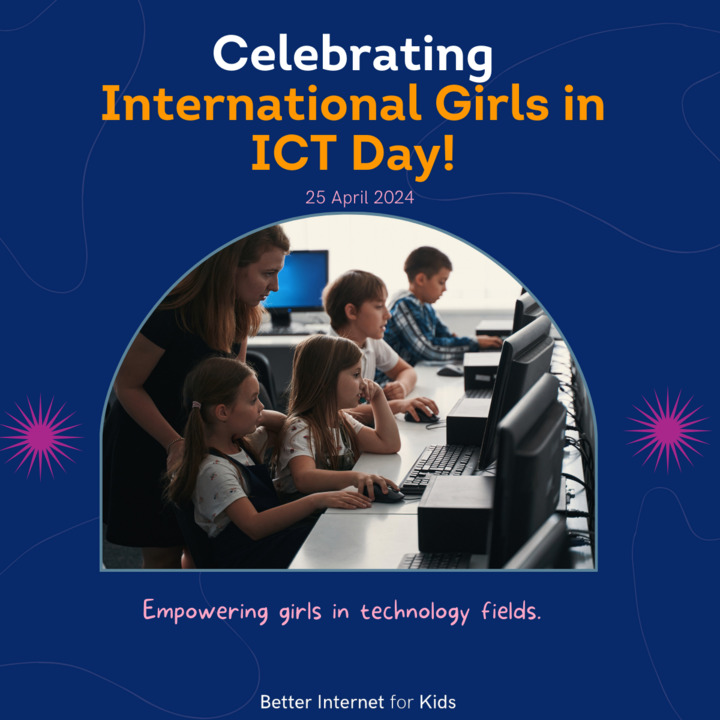 🌟 Today, 25 April 2024, marks International Girls in ICT Day! 🌟

💻✨Better Internet for Kids supports this initiative and aims to create a nurturing environment where young girls can explore their interests in technology confidently.💻✨

Learn more 👉bit.ly/445SrO5