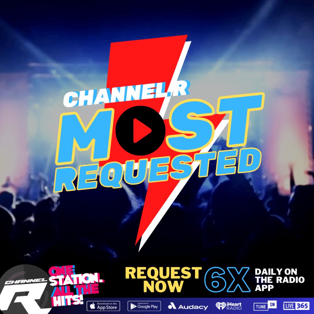 📲#ChannelRMostRequested starts in 30 min! We're closing out the day with your Top 10 requests non-stop nightly. Grab the official Channel R Radio App now and get your requests in for the show. More details here: channelrradio.com/go