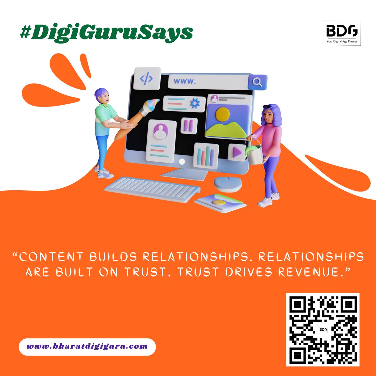 “Content builds relationships. Relationships are built on trust. Trust drives revenue.”

#DigiGuruSays #BharatDigiGuru #piday #happypiday #maibhibanarasichap #bdgpic #dailypost #dailypic