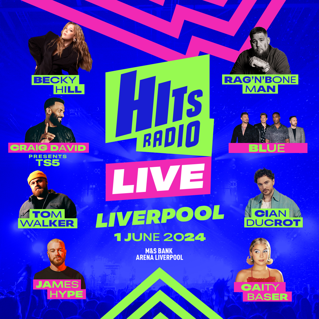 You don't want to miss out on our incredible #HitsRadioLive line-up! 🥳 ⏰ Saturday 1st June 📍 @MandSBankArena 🎟 hitslive.co.uk