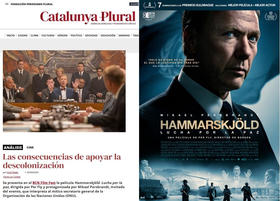 Mi artículo en @CatalunyaPlural dedicado a la película #Hammarskjöld. Lucha por la paz, protagonizada por #MikaelPersbrandt, invitado del @BCNFilmFest. Estreno 26 de abril «Las consecuencias de apoyar la descolonización» catalunyaplural.cat/es/las-consecu… #CineYEducación @TecnoCampus