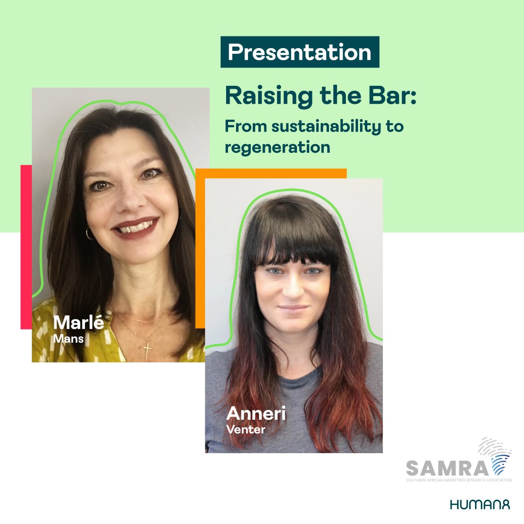 This year's SAMRA conference theme centres on returning to fundamentals while igniting inspiration for a sustainable future. We're delighted to share not one but two presentations on this theme! FOM and register at inspire.wearehuman8.com/3JBaC4J #sustainability #brandtracking #SAMRA