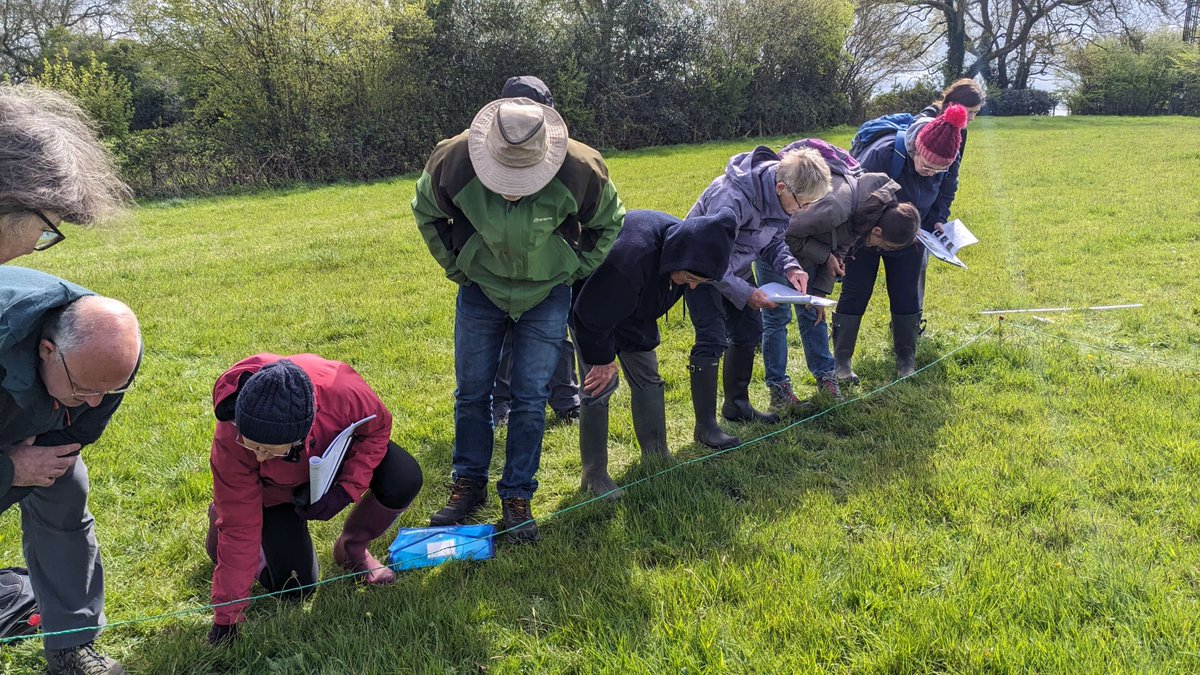 Great start to our programme of training events, spending the day with @NickMarriner1 & volunteers of the @ChilternsCCC #trackingtheimpact project. Talking survey methodology, planning for the season & practicing plot set up. More NPMS training opportunities coming soon!