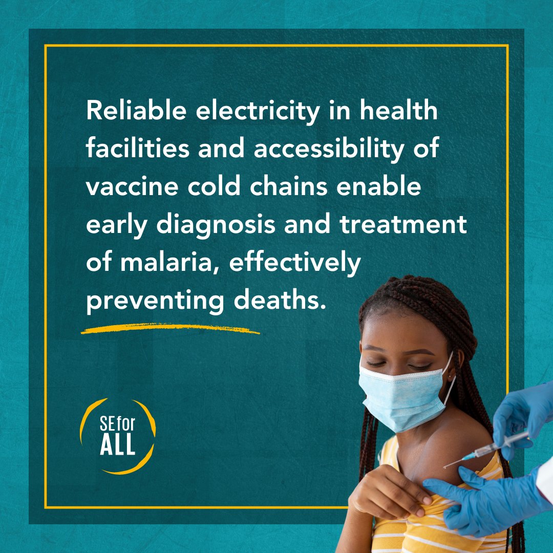 Did you know that access to electricity & reliable cooling can prevent malaria by preserving medicines & vaccines? SEforALL’s Cooling for All programme provides sustainable cooling solutions to combat diseases like malaria. Learn more: ow.ly/jESU50RngIX #WorldMalariaDay