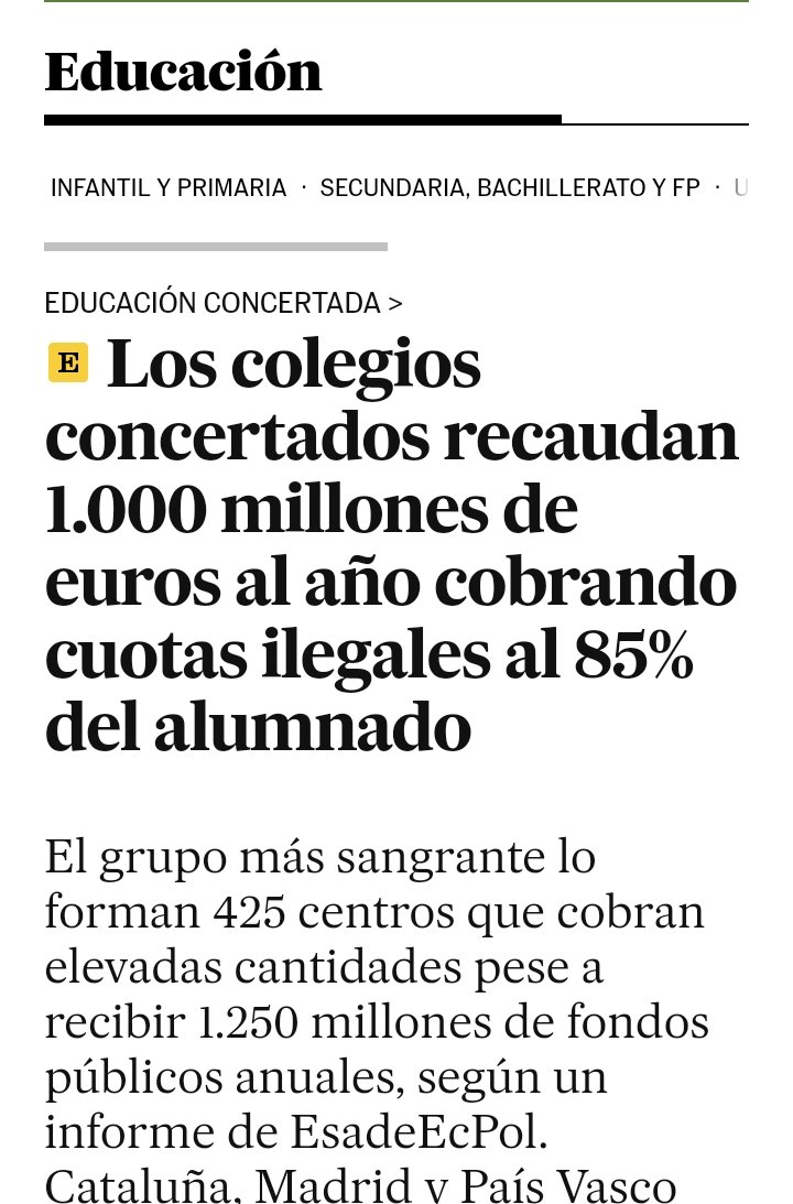 La educación como un negocio.
¡Así es la concertada!
#PorlaPublica 
#UsteaDaLaCara