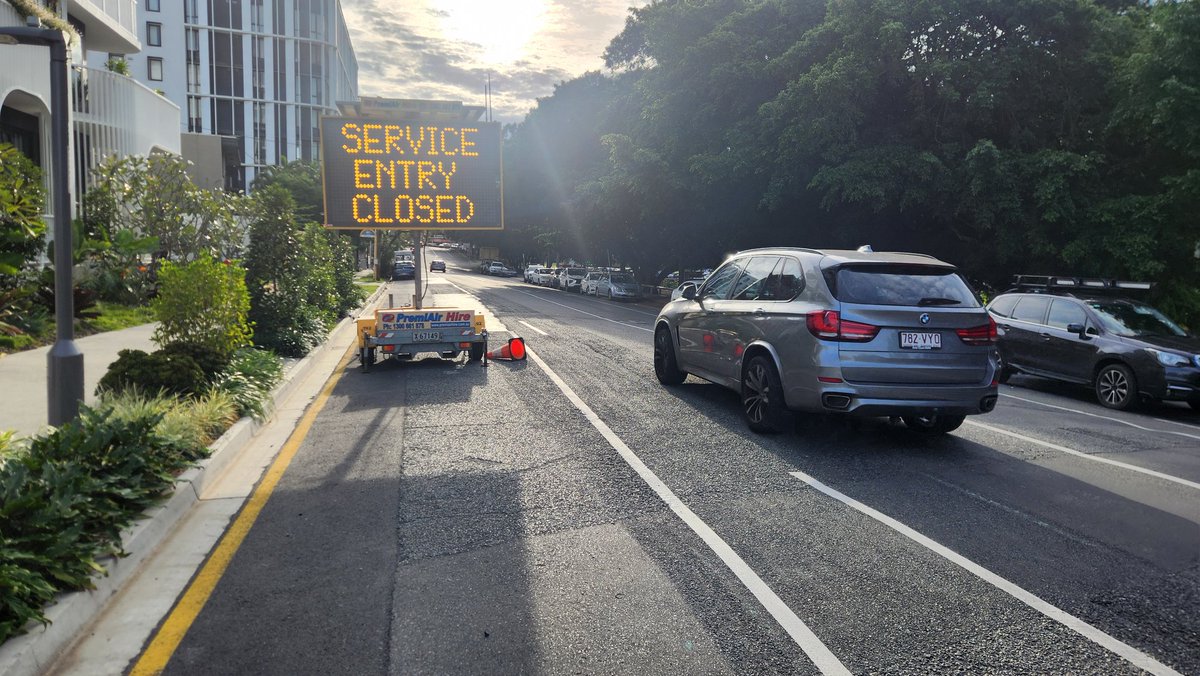 Hi @brisbanecityqld. This signage on Sylvan Road Toowong opposite Toowong Memorial Park is a major safety hazard blocking the bike lane. Please have whoever is responsible for it remove it immediately
