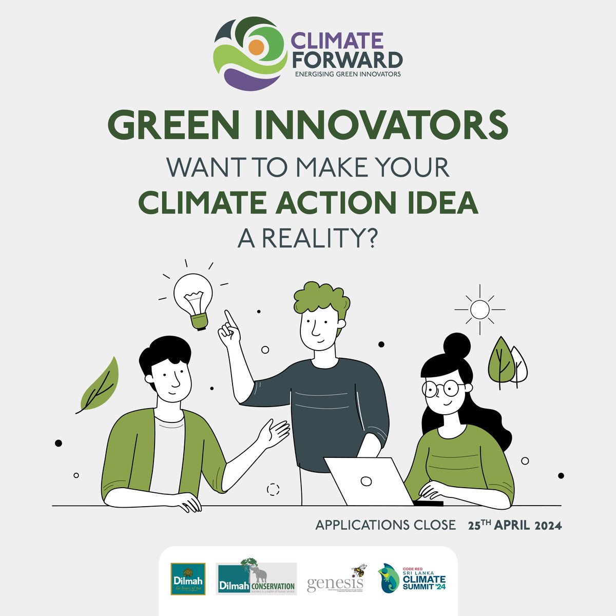 Green growth demands innovation & fresh perspective. This is a call for submission from young innovators with ideas for climate action. 25 ecopreneurs have submitted ideas to our Climate Forward Green Innovation platform. Deadline extended to 13th May. buff.ly/3WcRrWg