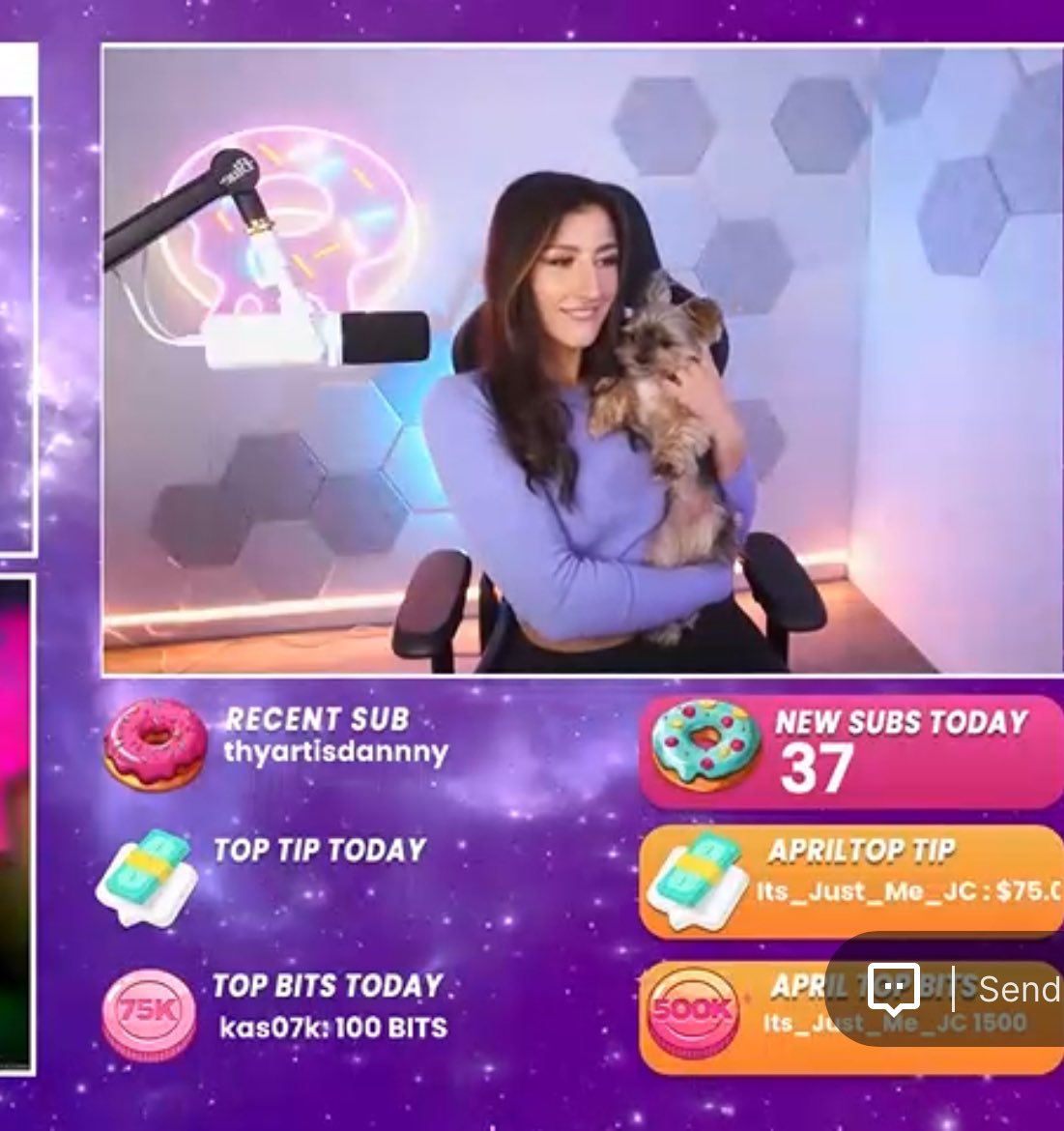 MzAmyMonks's tweet photo. The best puppy in the world came and saw us tonight. He’s so handsome! @Minks @MattMrX https://t.co/USbFwJUH4G