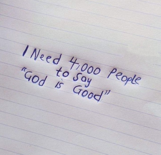 I need 4k people to r.e.t.w.e.e.t...leggo