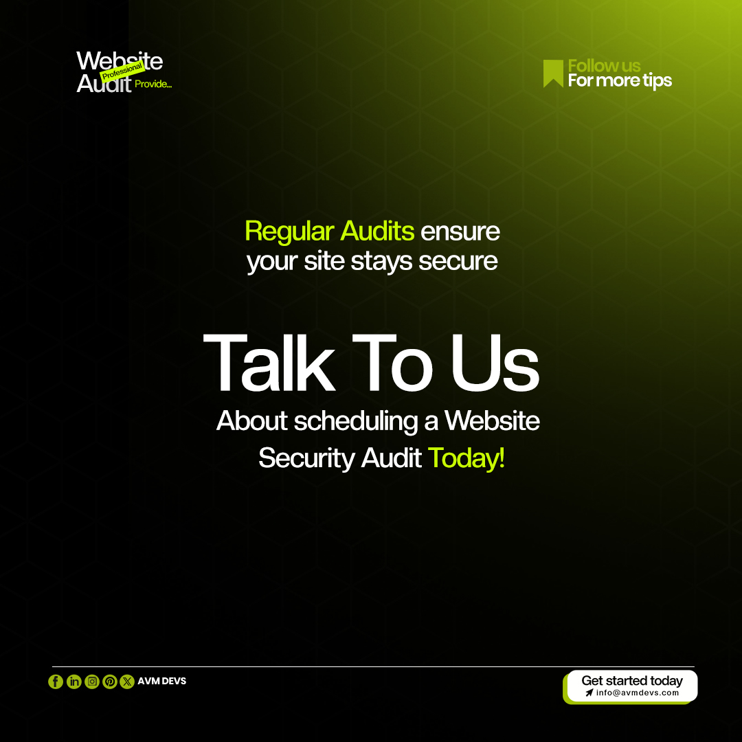 Professional audits provide expert analysis of your site's defenses, prioritizing risks and recommending solutions.

#websitevulnerability #cybercrime #datasecurity  #websitemaintenance #businesssecurity #websitedesign #preventativemeasures #itsecurity #onlinesecurity