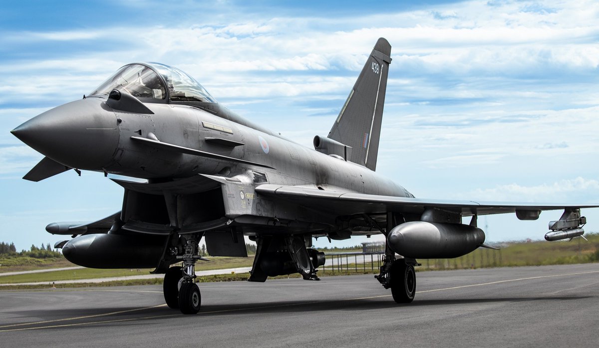 Air Force Academy will host @RoyalAirForce Typhoon fighter jets at Tikkakoski Air Base on 29 April‒3 May 2024. 🇫🇮🇬🇧 Read more: ilmavoimat.fi/en/-/royal-air… #ilmavoimat #StrongerTogether