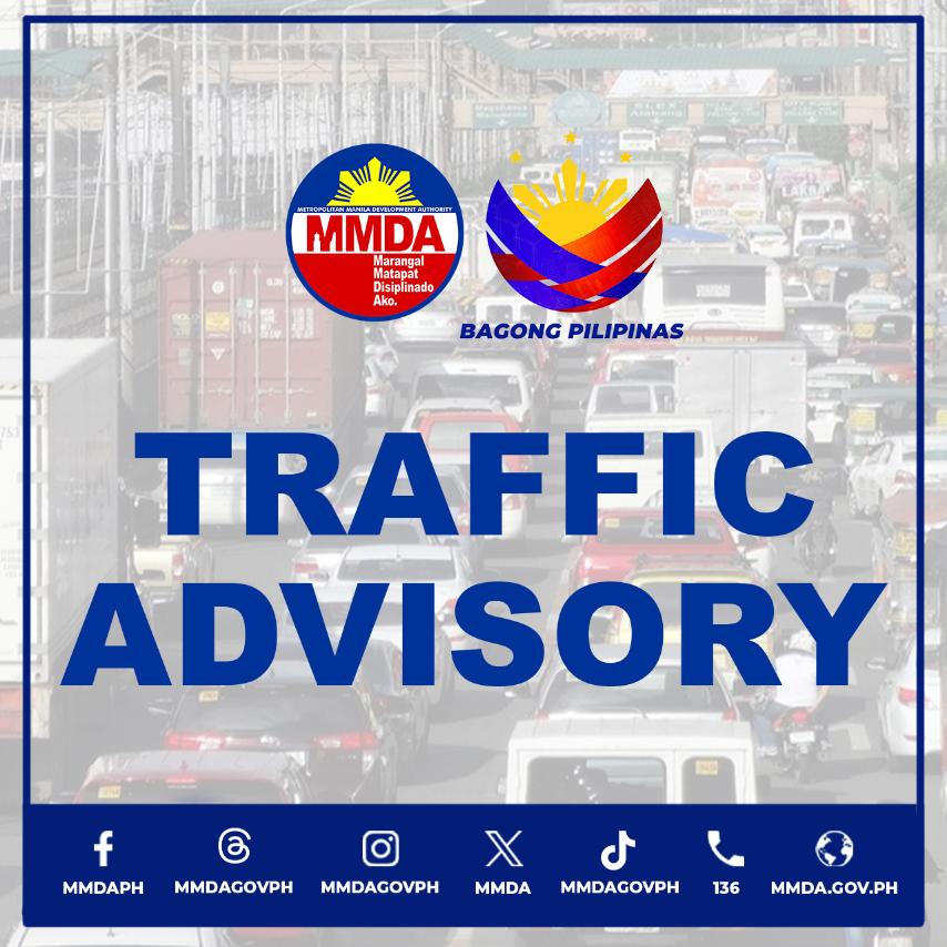 𝐓𝐑𝐀𝐅𝐅𝐈𝐂 𝐀𝐃𝐕𝐈𝐒𝐎𝐑𝐘: A private contractor is conducting the installation of six streetlight poles with luminaire along C5 road linking to Pasig Blvd. Northbound since 10 pm, April 23 and will last until 4 am, April 30. #mmda