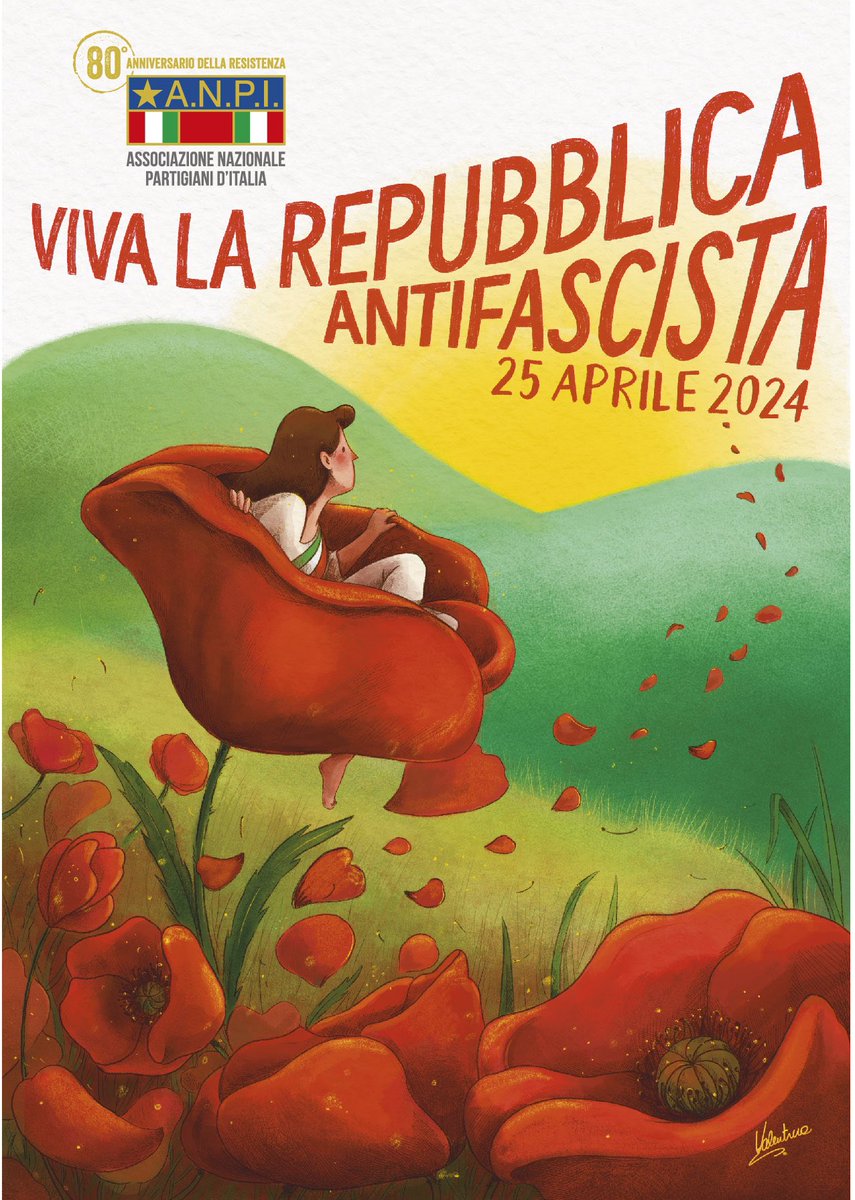 Il #25Aprile è uno dono bello e fragile come un fiore ed è nostra responsabilità averne la massima cura dichiarandoci orgogliosamente liberi e antifascisti! #Buon25Aprile #VivaLaRepubblicaAntifascista