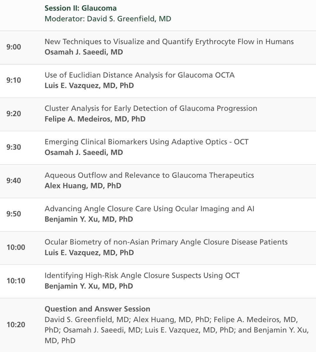 Great #glaucoma #imaging conference at
@BascomPalmerEye organized by Dr. Luis Vasquez! It was a pleasure to attend and learn from my friends and colleagues in the field. @USCEye @umiamimedicine