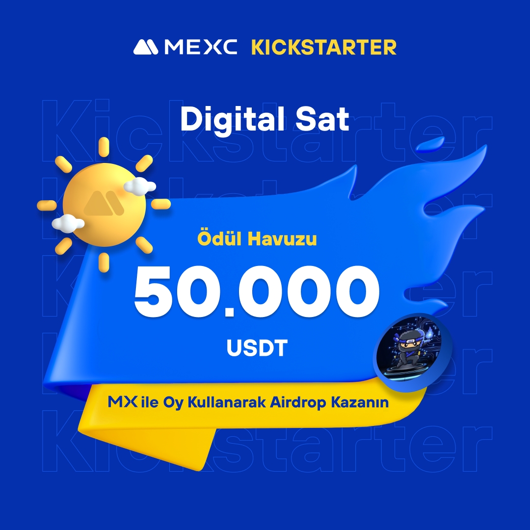 🚀 #MEXCKickstarter - @Digital_Satx $SATXAI Projesi için Oy Kullanın, 50.000 $USDT Airdrop Kazanın! 🗳️ Oylama Tarihi: 25 Nisan 2024 10.00 - 26 Nisan 2024 09.50 📌 Ayrıntılar: mexctr.info/49TKpJt #MEXCTürkiye #MXToken #MX #BTC