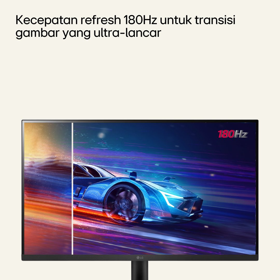 lgeindonesia's tweet photo. Unjuk Kecepatan, Kuasai Game! Refresh rate 180Hz dan response time 1ms #LGUltraGearMonitor #27GS60F, siapkan dirimu untuk memimpin setiap pertandingan!
klik: https://t.co/hM4EiBoix9
#LifesGood #ReinventYourFuture #BetterLifeforAll #InnovationforaBetterLife #LG #LGIndonesia https://t.co/rr1JTHQIFc