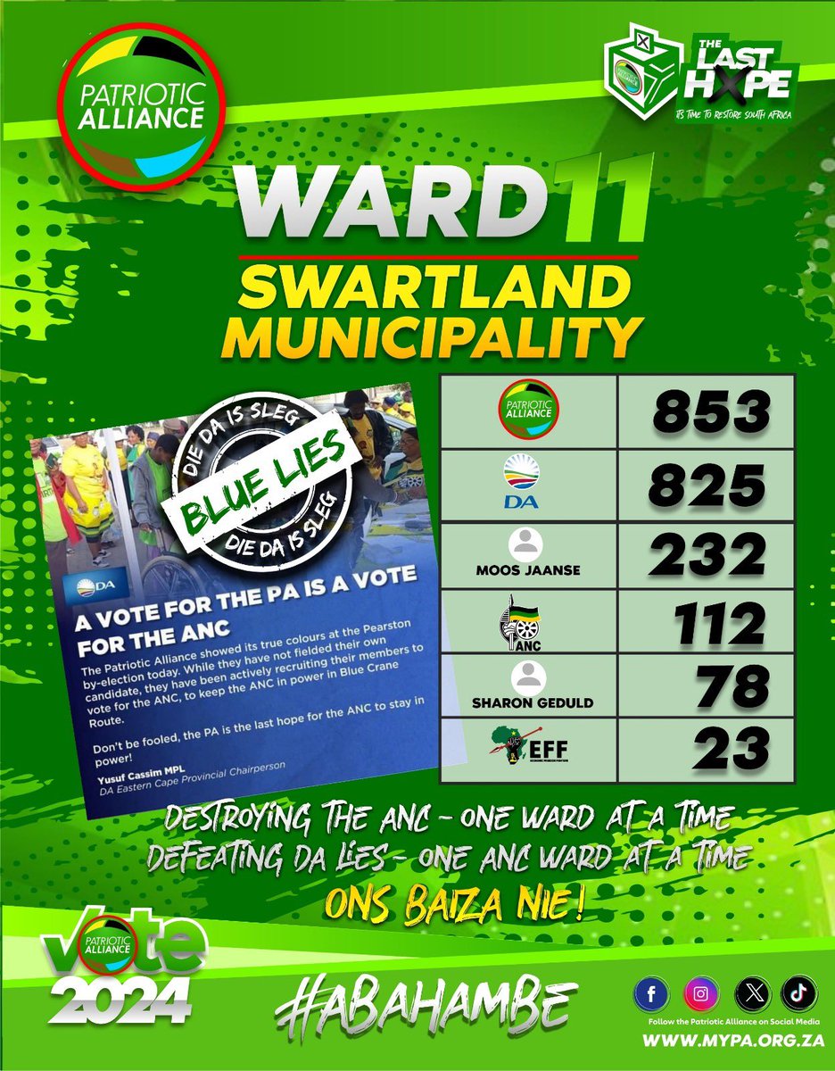 Patriotic Alliance tweet media