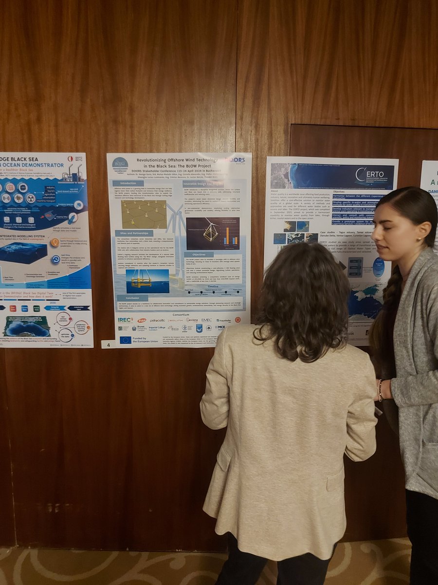 BLOWProjectEU's tweet image. BLOW project dissemination during DOORS Black Sea Conferences that took place on 23-24 April 2024 in Bucharest. Our partner, @beiaconsult, participated with the &quot;Revolutionizing Offshore Wind Technology in the Black Sea: The BLOW Project&quot; poster.
doorsblacksea.eu