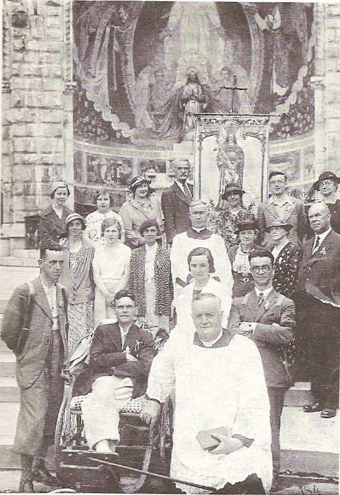 Willie Maley on pilgrimage to Lourdes in France. A devout man, he ensured that his Celtic team was open to all and once said, 'It’s not the creed nor his nationality that counts. It’s the man himself.'