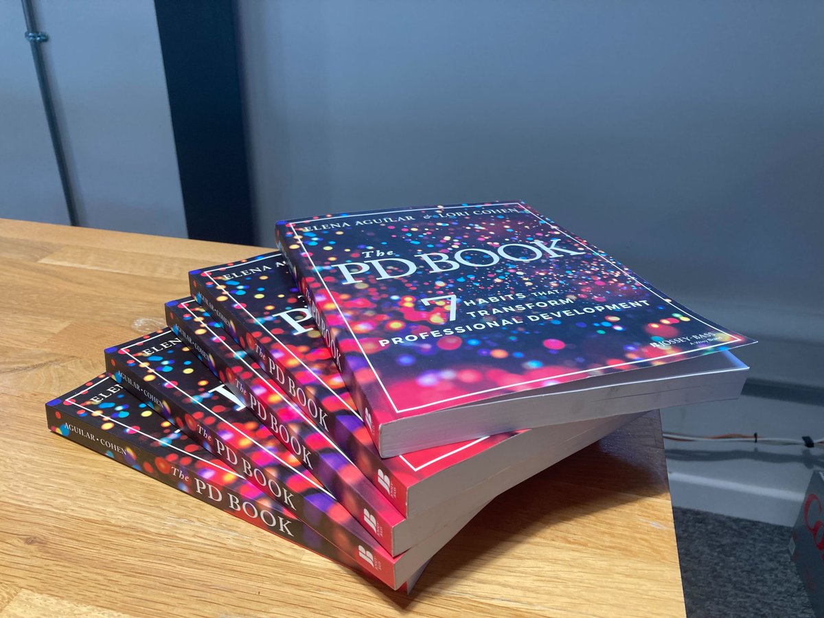 Our book club thoughts: 📚The PD Book - 7 Habits that Transform Professional Development👍 gave us a wealth of real world experiences with a highly rewarding read helping shape our conversations around our PD implementation. Elena Aguilar @brightmorningtm, Lori Cohen @lcctchr