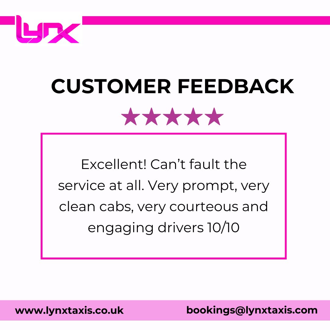 Thank you for choosing @Lynxtaxis
#cheshire #mobberley #knutsford #wilmslow #bramhall #poynton @macclesfield #manchesterairport #hale #altrincham #tameside #denton #hyde #didsbury #gatley #heatons #newmills #romiley #adswood