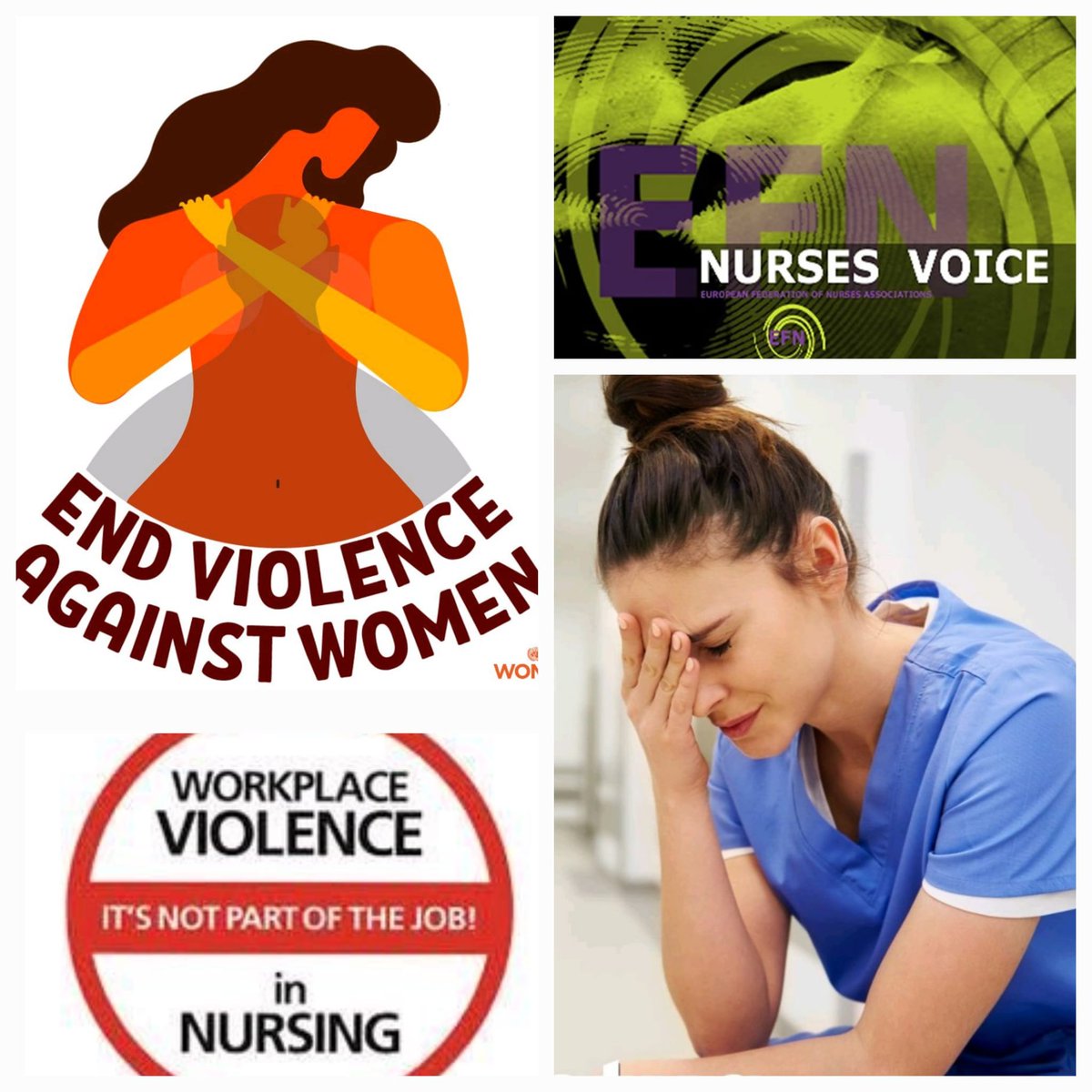 We are proud of the Directive to combat violence against women and domestic violence in the EU. But, the EU must increase the level of responsibility of employers to provide a safe working environment to nurses! #nurses #nursingworkforce #notoviolenceagainstwomen #EFN