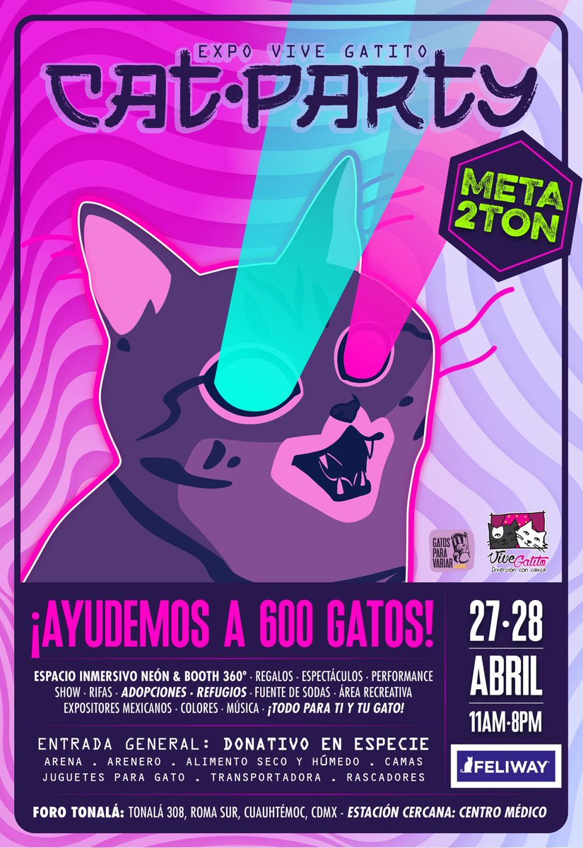 @anafvega buenas noches por fa me ayudas a difundir? Evento a beneficio de gatitos necesitados de alimento,yo atiendo a feralitos del PanteonFrancesSanJoaquin,gracias anticipadas😺