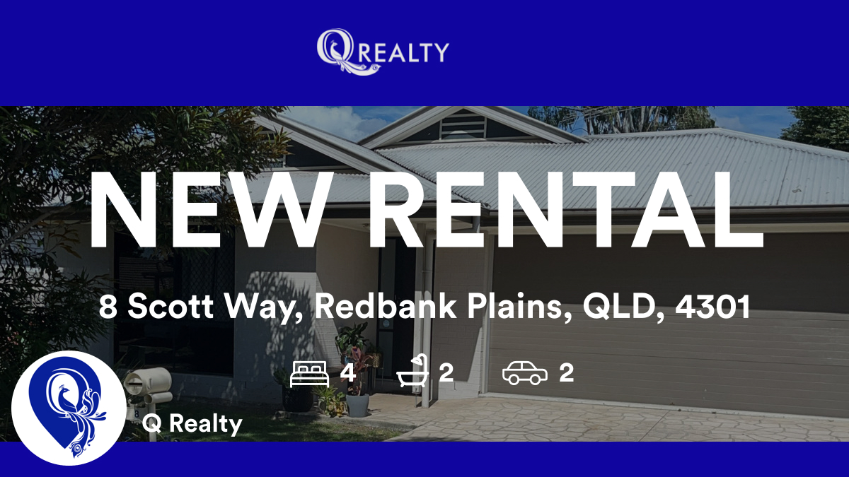 🛌 4 🛀 2 🚘 2
📍 8 Scott Way, Redbank Plains, QLD, 4301

View all of our available rentals here: qrealty.com.au/listings/?sale…
#qrealtyaus #houseforrent #propertymanagementbrisbane #brisbaneinvestment 
rma.reviews/flYVPPH8LPc4