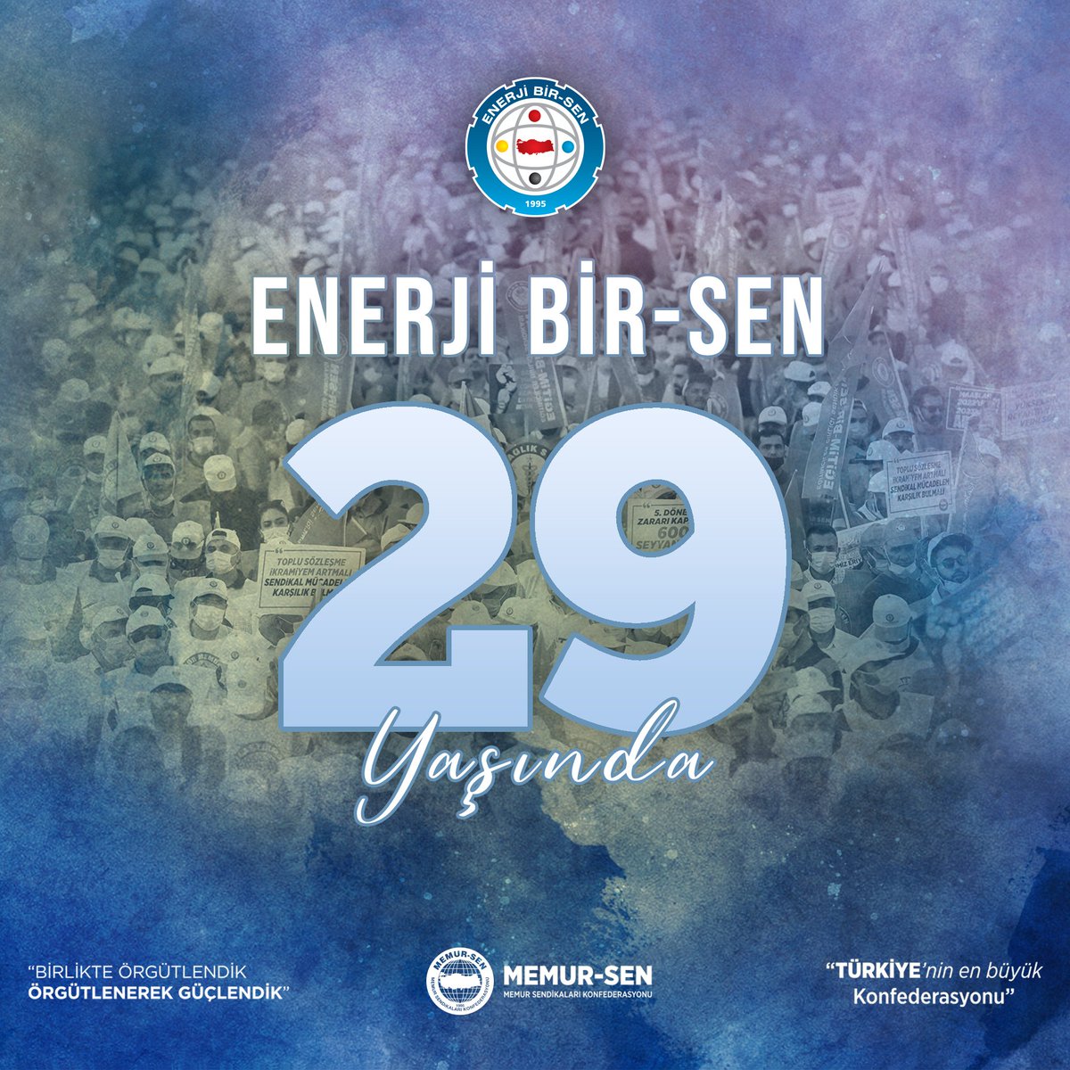 Emek, hak ve Adalet mücadelesinin öncüsü olan sendikalarımızdan, Enerji, Sanayi ve Madencilik hizmet kolunun yetkili ve etkili sendikası Enerji Bir-Sen 29 yaşında. Enerji Bir-Sen'in 29. kuruluş yıl dönümünü kutluyor, emek mücadelesinde nice yıllar diliyoruz. @HBTONBUL |…