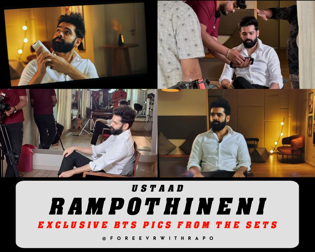 ForEverWithRAPO's tweet photo. @ramsayz BTS Pics From The Sets 🔥

#DoubleiSMART #RAPO https://t.co/pNynTFVNom