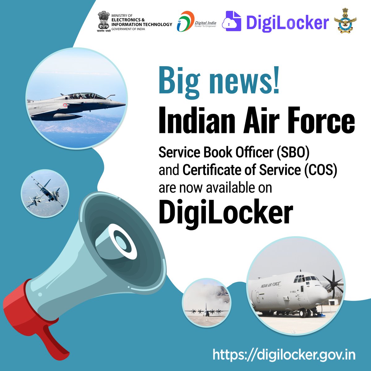 Big News! Indian Air Force, Service Book Officer (SBO) and Certificate of Service (COS) are now digitally accessible on #DigiLocker! Download App Now
digilocker.gov.in/installapp
#indianairforce #DigitalIndia @IAF_MCC