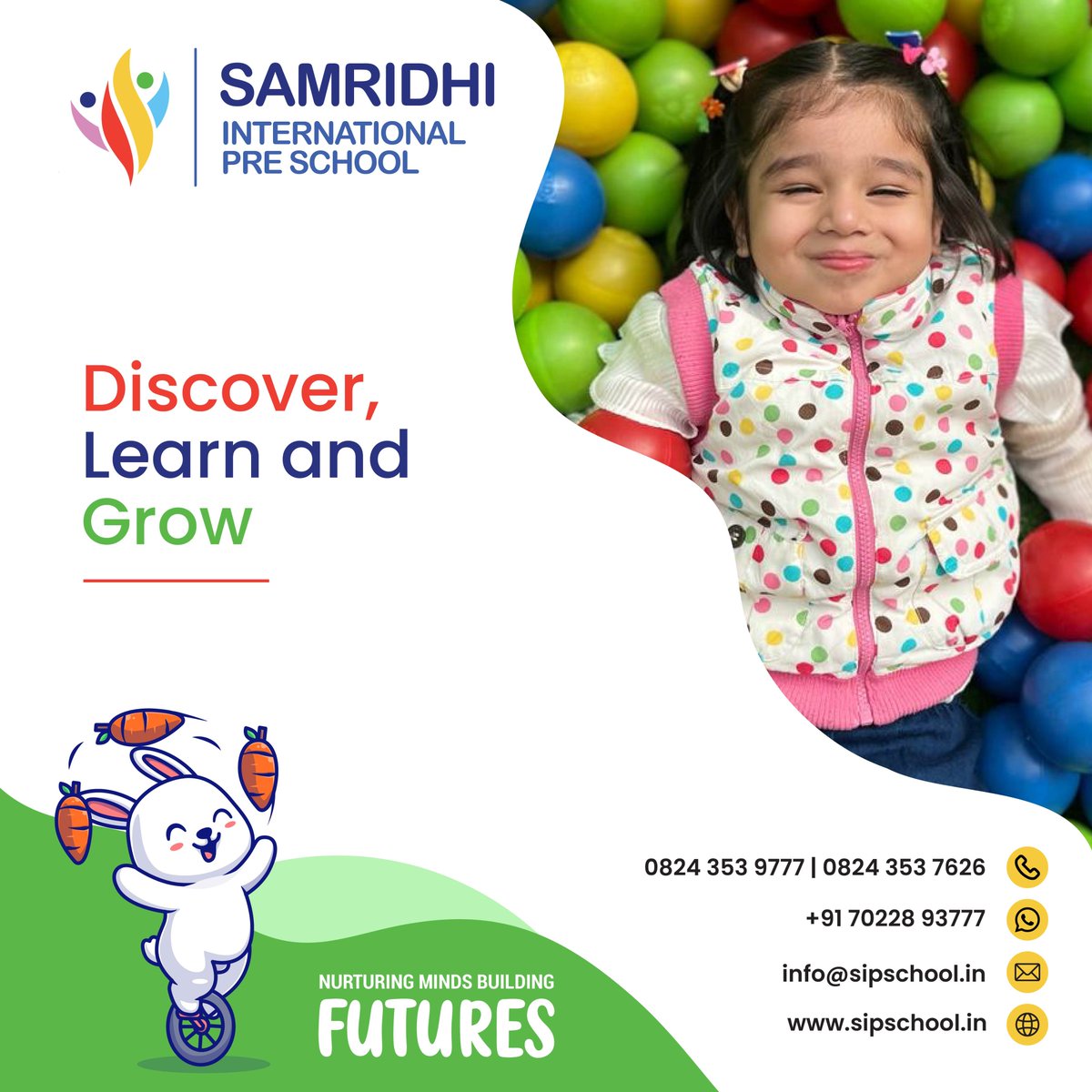 Every day is an adventure filled with discoveries, exciting lessons, and endless possibilities!
Join us on this journey!
#EducationBeyondBoundaries
#SamridhiInternationalPreSchool
#CuriosityToCreativity
#ShineBright
#UncompromisedQuality
#NurturingYoungMinds
#PassionForProgress