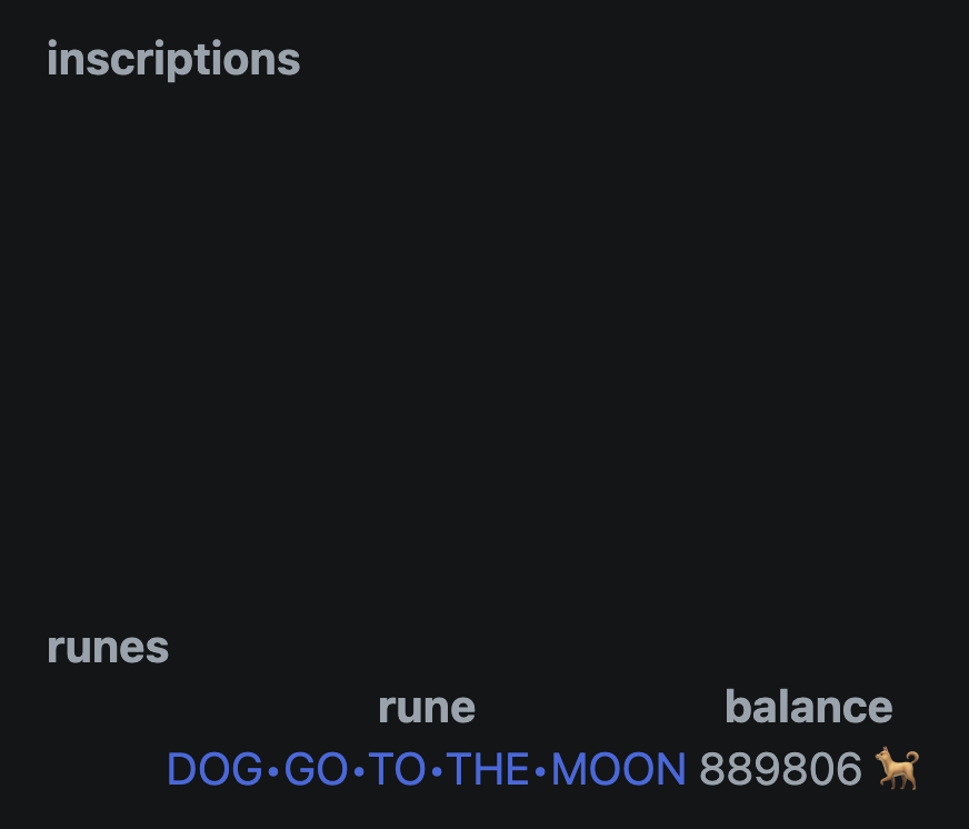Ordinals, Runes, Inscriptions, UTXOs, Satributes, 450x, all these new terms, combined with the primitive infrastructure, really make Bitcoin 2.0 a confusing and scary space. Luckily we have $DOG to lighten the mood.

Today, I had a funny misinscription. The screenshot below is