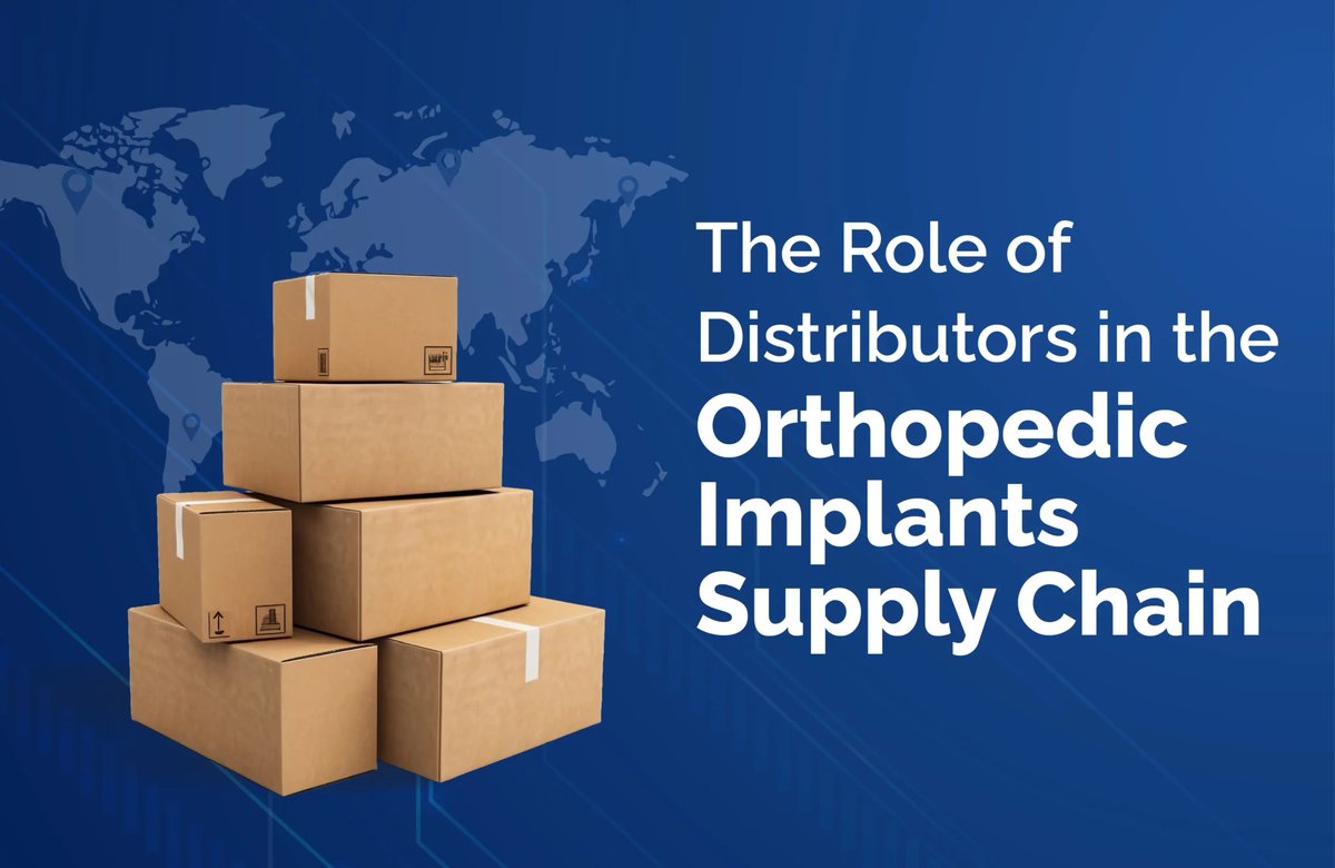 OrthopedicIndi1's tweet photo. Distributors play an active role in the global orthopedic implant supply chain. An intricate supply chain management process and network ensure that these orthopedic implants reach hospitals, clinics, and ultimately patients worldwide.

Know More:https://t.co/wzTcPln6uB https://t.co/5EqPhHsbDl