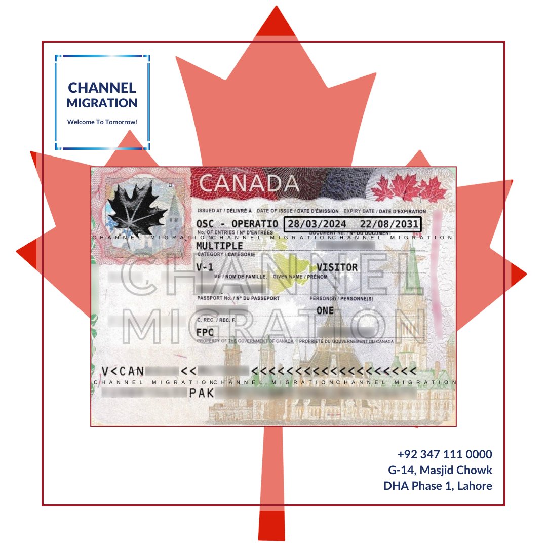 𝐂𝐇𝐀𝐍𝐍𝐄𝐋 𝐌𝐈𝐆𝐑𝐀𝐓𝐈𝐎𝐍

G-14, Masjid Chowk,
D.H.A. Phase-I, Lahore

#channelmigration #discovercanada #visitorsvisa #destinationcanada #successstory #canadabusiness #businessimmigration #CanadaWorkPermit #workincanada #expressentry #PNP #FSW #welcometotomorrow