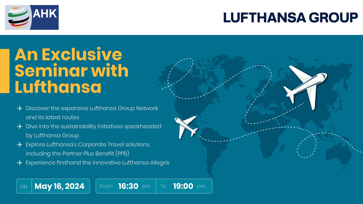 Unveiling a world of travel possibilities! ✈️ Join IGCC & @lufthansa_india for an exclusive seminar on May 16th. Discover new routes, sustainability efforts, & more! Win a Lufthansa gift hamper! RSVP: forms.office.com/r/29trpyHYj5 #Lufthansa #TravelSeminar #Aviation #Sustainability