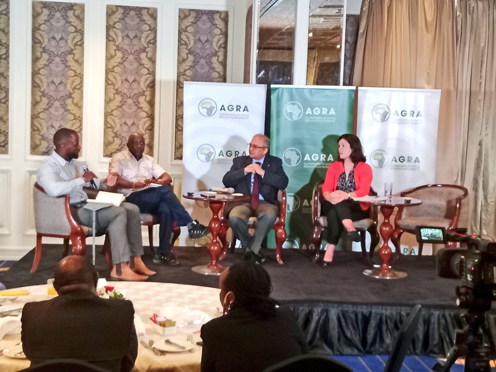 shadrackagaki's tweet photo. A panel discussion at #AGRARegenAg the #4KClub aspect as a way of enhancing young people's involvement. How can we make youth involvement meaningful? This is the question I would wish addressed. @Agnes_Kalibata @AGRA_Africa @Machariajm @johnallannamu https://t.co/u6b86aBu5i