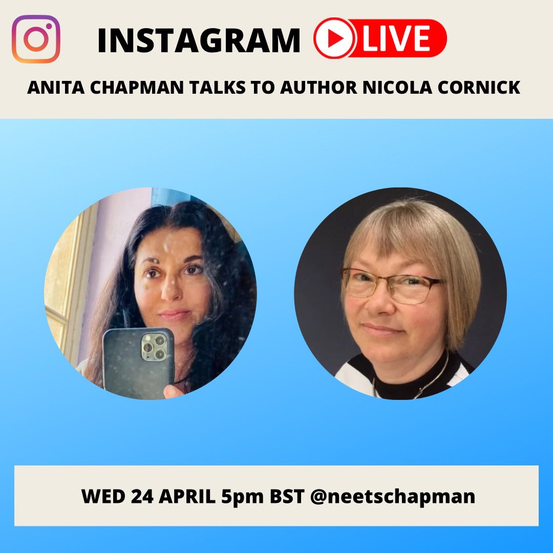 If you missed my Insta Live yesterday with @NicolaCornick, it's on my grid @ neetschapman or you can view via link below. We talked about Nicola's latest enchanting timeslip, The Other Gwyn Girl amongst other writerly and bookish things instagram.com/reel/C6JtwrjrS…
