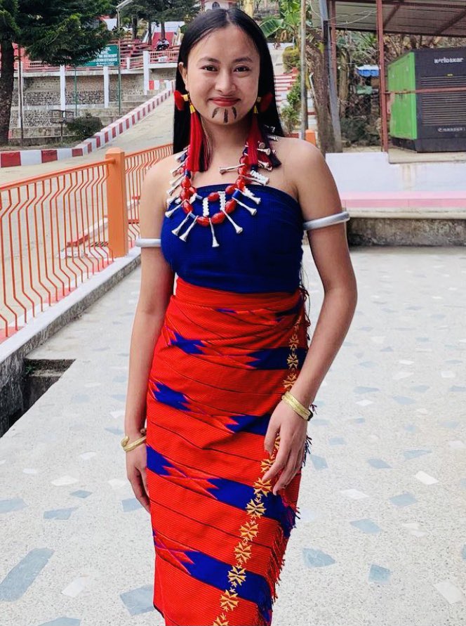 Beautiful 'Ao Naga tribe' traditional attire. #Nagaland #India