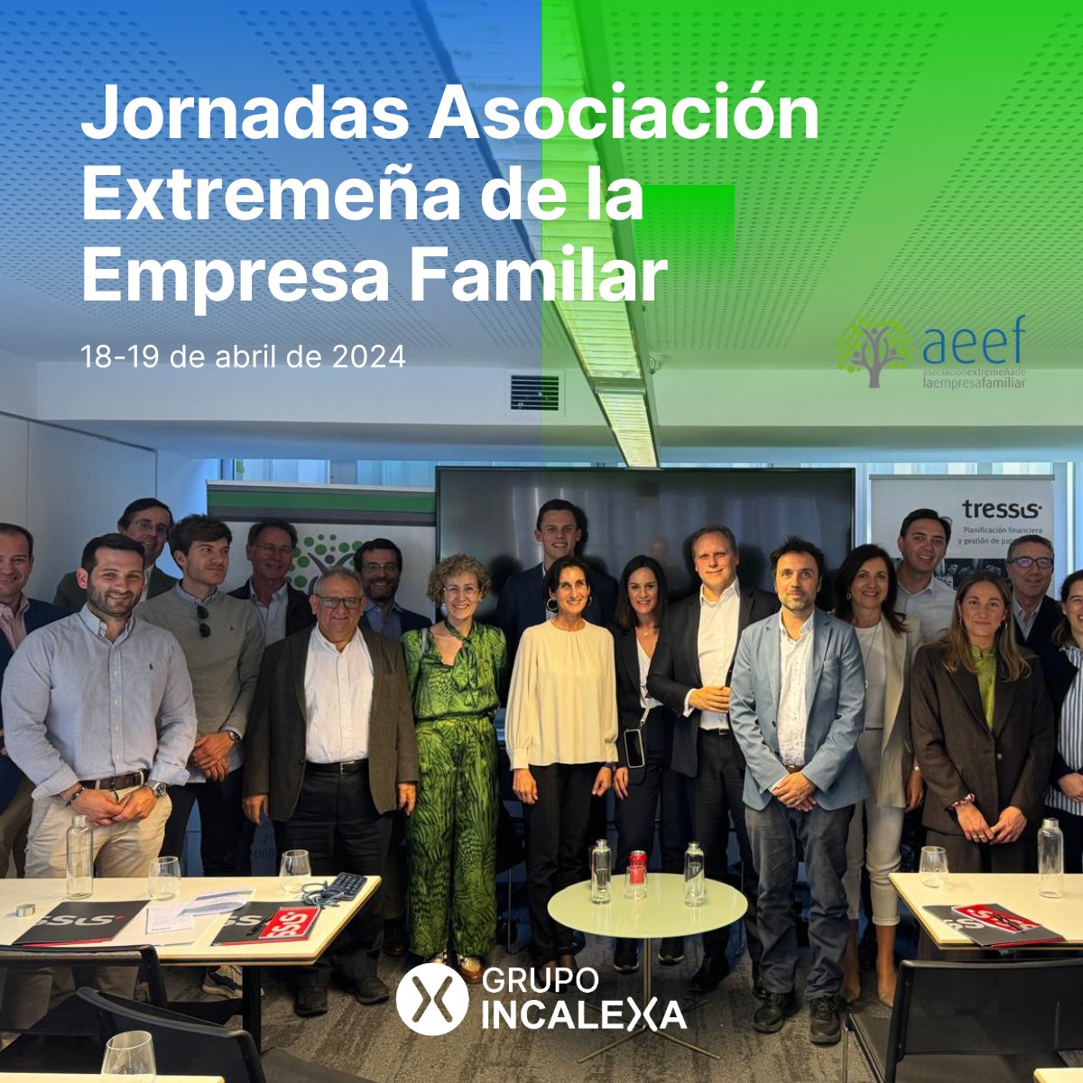 grupoincalexa's tweet photo. Nuestro Director de Servicios Generales, Pablo Cervigón, participó en las jornadas de la Asociación Extremeña de la Empresa Familiar. Con la presencia de destacados expertos como @dlacalle, ampliamos conocimientos en finanzas, economía y gestión.
#GrupoIncalexa #AEEF #Aprendizaje https://t.co/NvaF0LpoZn