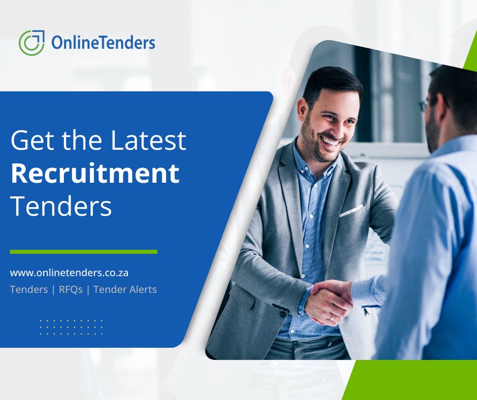 New Recruitment Tenders and Business Opportunities:
- Recruitment and selection process for a director.

#recruitment #recruitmentagency #dailytenderalerts #tenders #onlinetenders 

Visit the OnlineTenders website to find the latest Recruitment tenders:
onlinetenders.co.za/tenders/south-…