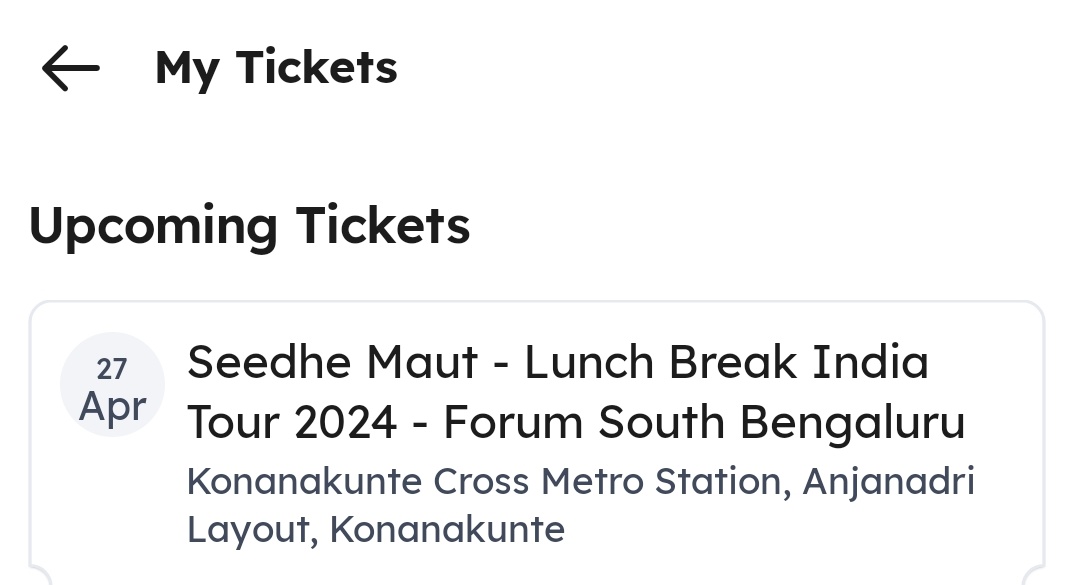 selling a ticket for the upcoming SeedheMaut's concert in BLR this saturday (27th April). if anyone is interested, please DM
#Bengaluru #seedhemaut #concert