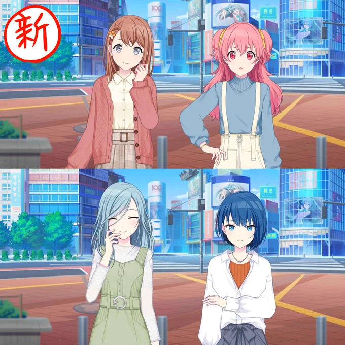 こだわり制作ポイント ・愛莉の歯はちゃんと八重歯 ・身長差※ 制作秘話 実は私服について新旧混合なんだ…(多分誰も気づいてない) 新旧私服を見比べて自分が「好きなほう」の服で描いた (みのり愛莉が新、雫遥が旧私服) 