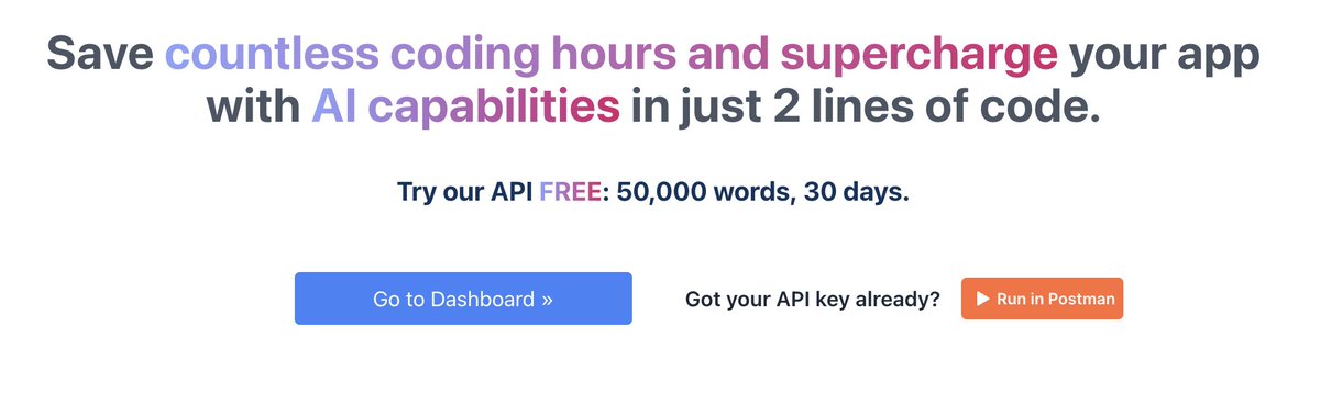 SharpAPI's tweet image. Now you can just grab your FREE API key and start playing with our SharpAPI.com with public @getpostman Console.
#SharpAPI #AI #API #Postman