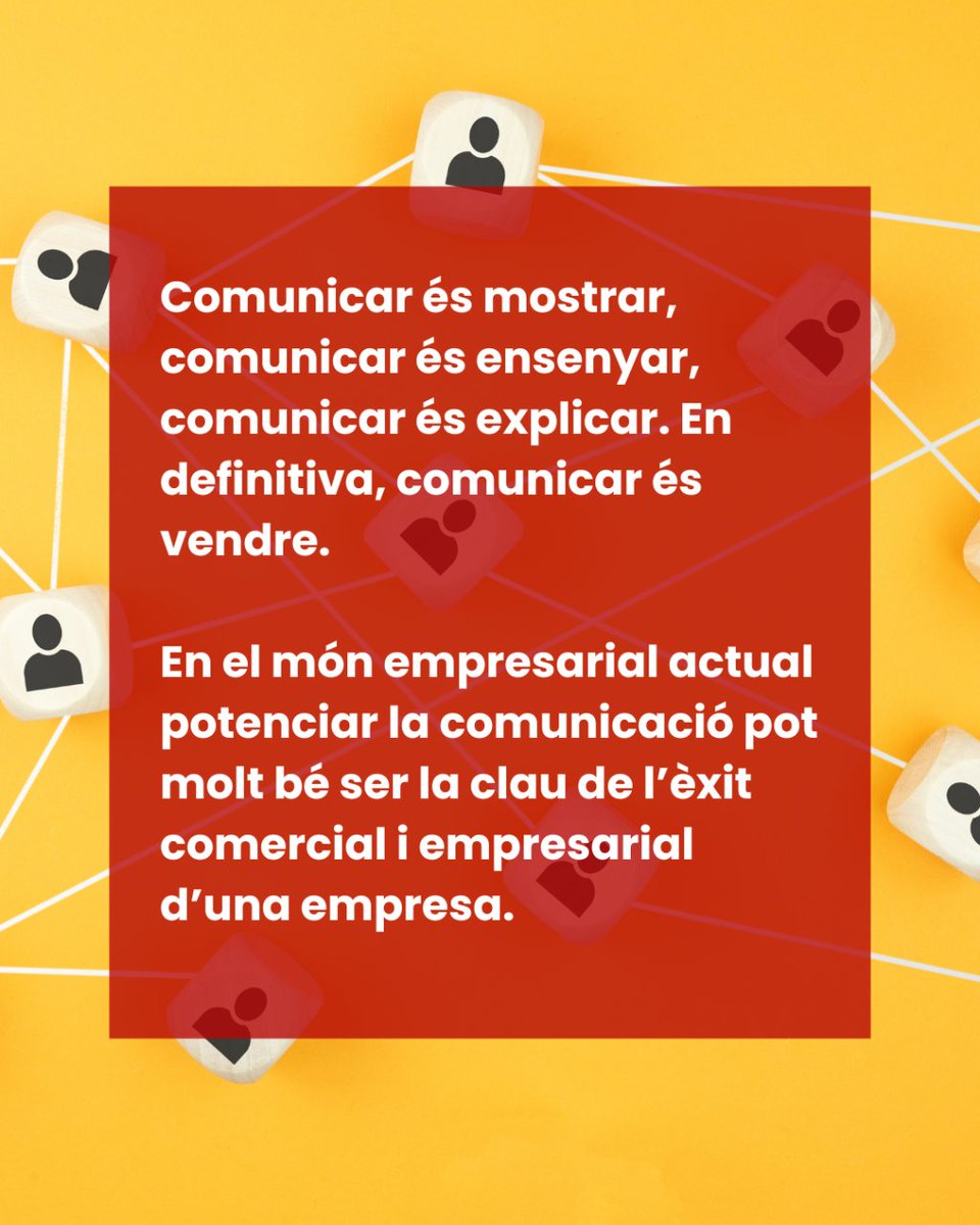 lleal_tulsa's tweet photo. 🎯 Comunicar és vendre. 
Examinem els beneficis comercials de posar un fort èmfasi en la comunicació d'una empresa.

Vols que t'ajudem a potenciar la comunicació de la teva marca? 🤝

https://t.co/6A4GlezKy3

#LlealTulsà https://t.co/D5MrUrxhVQ