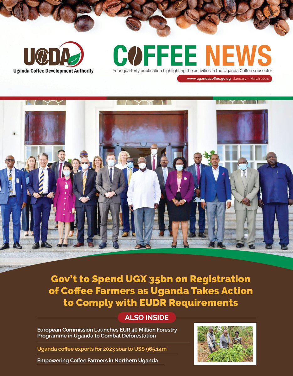 #CoffeeNews: Our latest newsletter is out. Find out what is happening in the coffee sub-sector & how you can be part of the US$ 1 billion coffee business. Meet the farmers in Northern Uganda who embraced coffee as a cash crop & are now earning big. Read shorturl.at/ACNU8