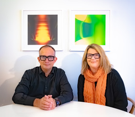 For all our customers wondering who the faces behind 9H are, we are Alex and Jacqui. Both of us are dedicated art lovers who want to provide a welcoming and approachable platform, to explore and acquire original art that resonates with you. 9hcontemporary.com