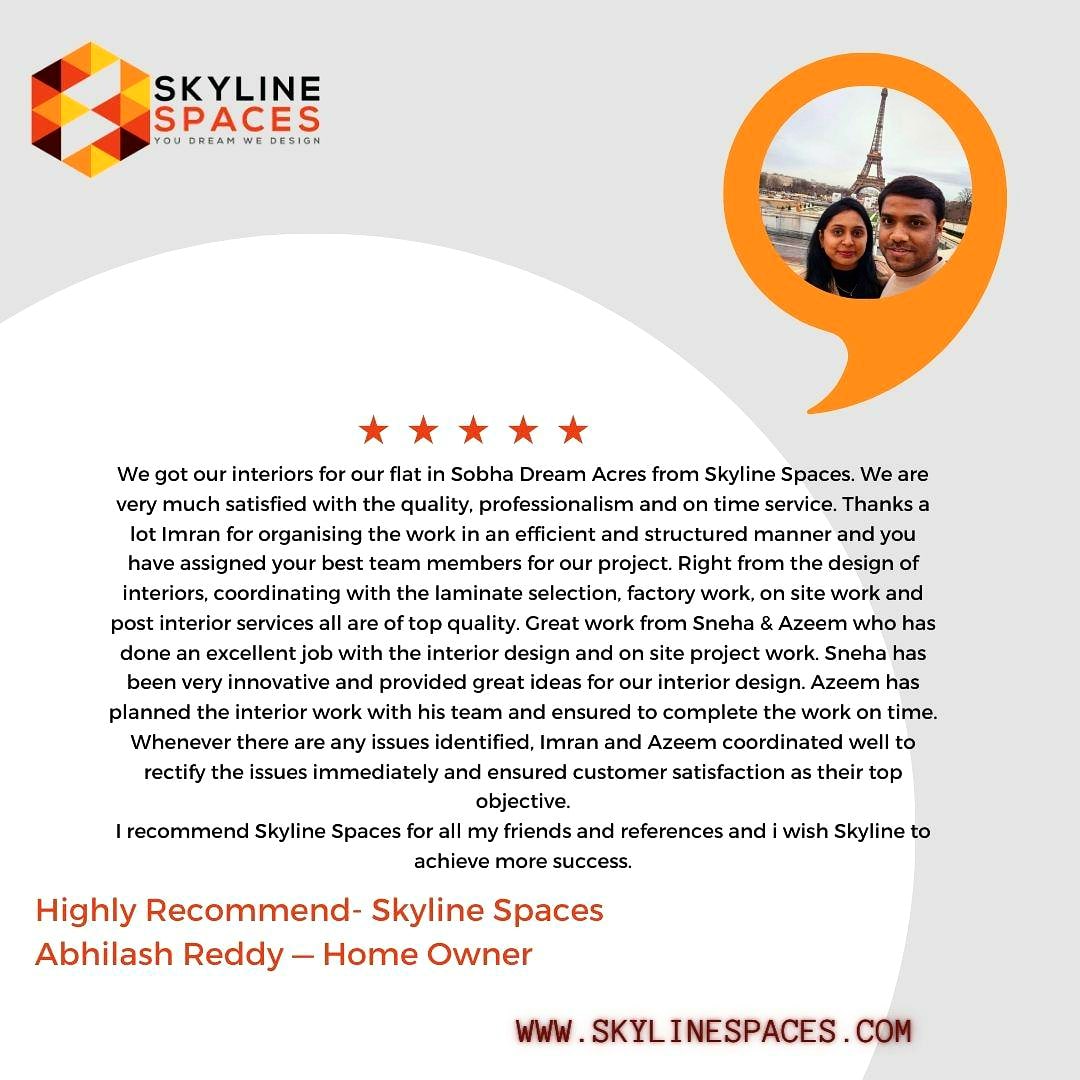 We love it when our #clients are as excited about their new space as we are! Here’s a peek at their feedback. 💌✨

#SkylineSpaces #Youdreamwedesign #ClientSpotlight #feedbackthursday #clientdiaries #customersatisfaction