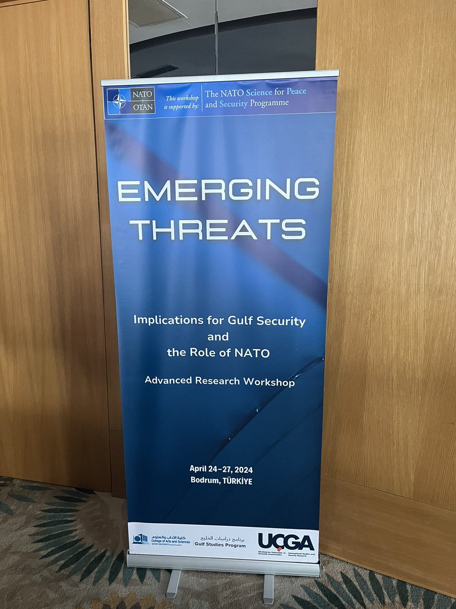 sinemacikmese's tweet photo. Attending the advanced research workshop of @NATO_SPS Programme on Emerging Threats in Bodrum!
@ucga_issr #ISSR https://t.co/vGYTwwnFx1